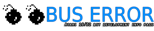 [bus error] Atari 16/32-bit development info page